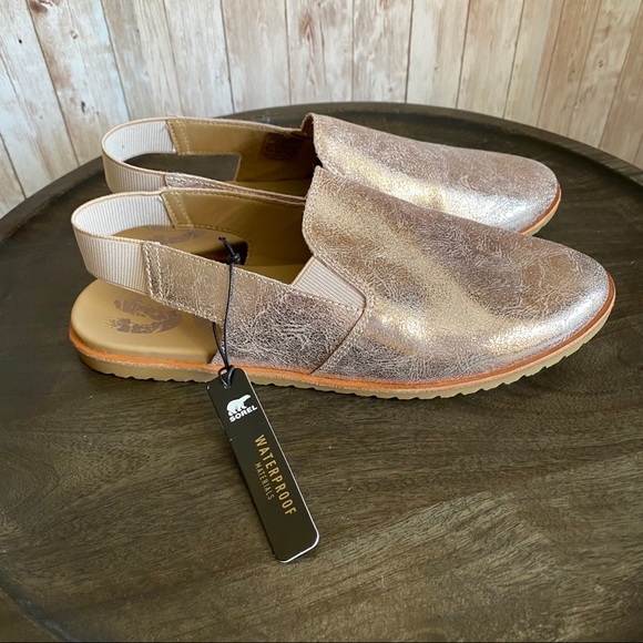 Sorel Rose Gold Ella Slingback Leather Shoe - Picture 4 of 9